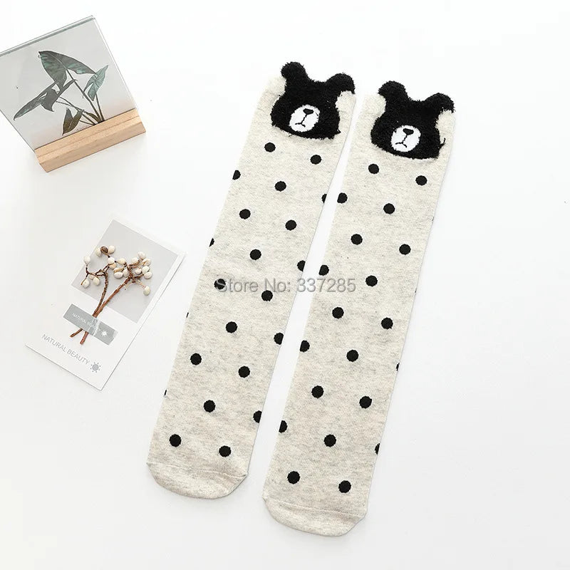 Cute Cartoon Kids Socks Animal Pattern Crew