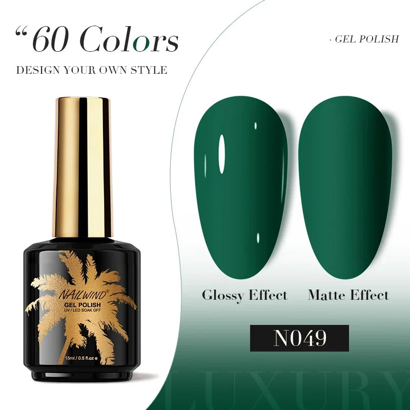 ROSALIND Gel Nail Polish 8ml - Semi-Permanent UV Gel, Solid Color, Salon Quality