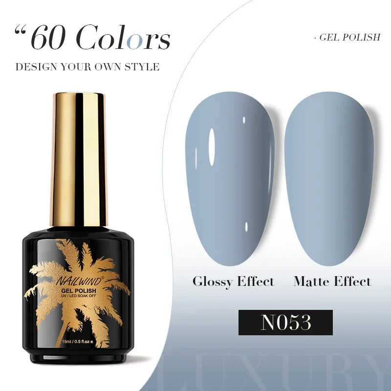 ROSALIND Gel Nail Polish 8ml - Semi-Permanent UV Gel, Solid Color, Salon Quality