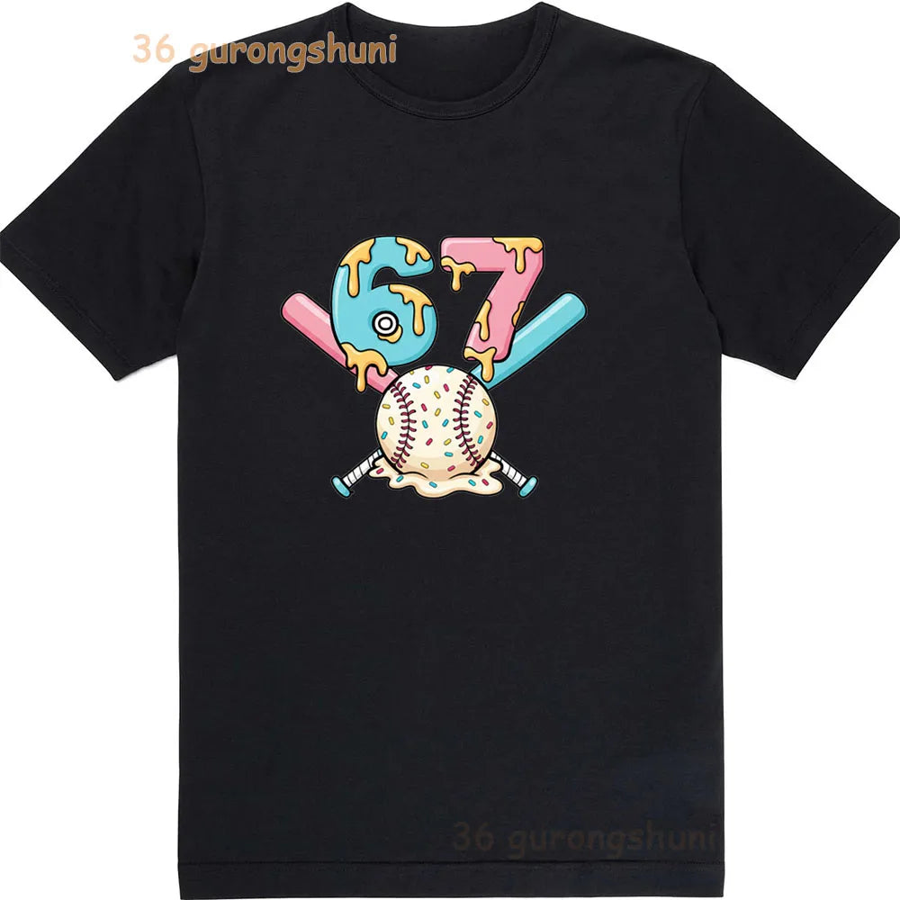 Kids '67' Graphic T-Shirt - Unisex Cotton Tee for Boys & Girls (Ages 2-12)