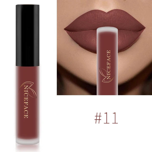 Waterproof Matte Liquid Lipstick - 25 Colors, Long-Lasting Lip Gloss