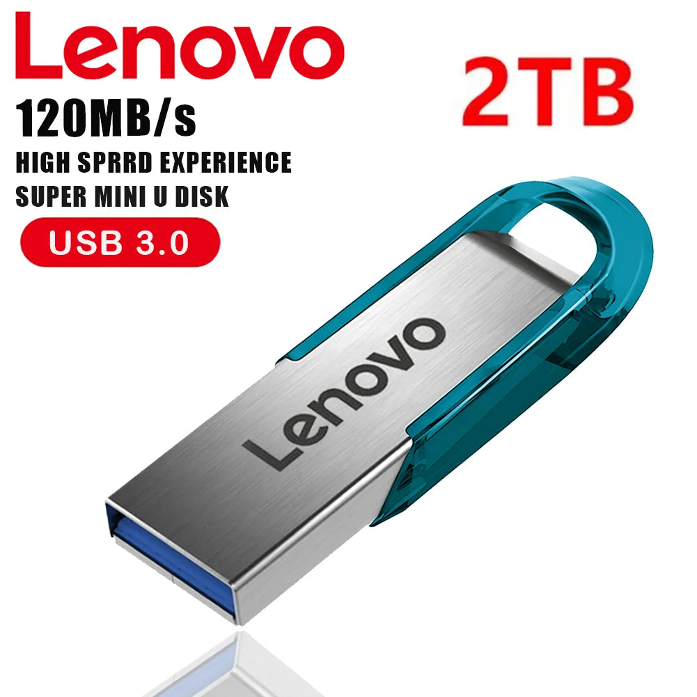 Lenovo 512GB USB 3.0 Flash Drive - High Speed Metal Pendrive Storage