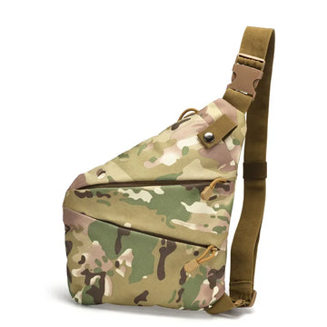 Camouflage Tactical Chest Bag – Waterproof Crossbody for Men