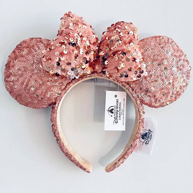 Disney Mickey Ears Headband – Minnie Sequin Party Hairband for Women & Girls