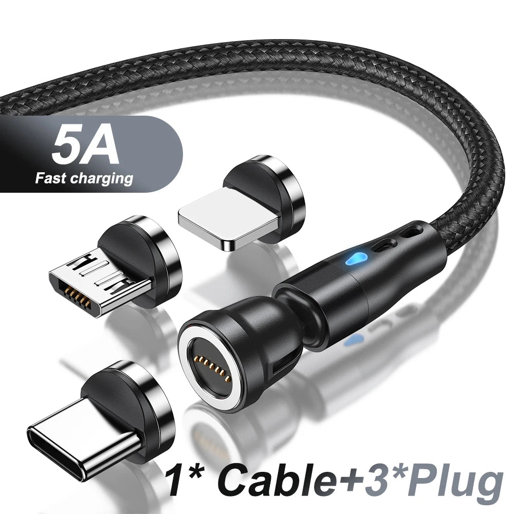 AUFU 7Pin 5A Magnetic Type-C Fast Charging Cable