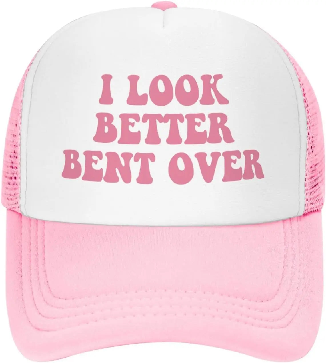 "I Look Better Bent Over" Funny Mesh Trucker Cap - Adjustable Fishing Hat for Men & Women