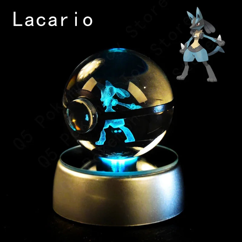 Pokemon Crystal Ball LED Night Light – Anime Lamp