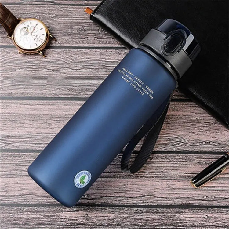 Leak-Proof Sports Water Bottle - BPA-Free 400ml/560ml Portable Bottle for Hiking & Travel