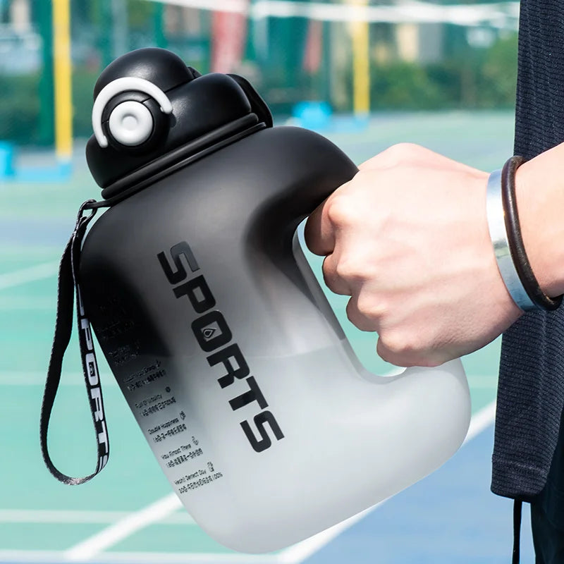 Large 2.5L Sports Water Bottle - All-Day Hydration with Straw