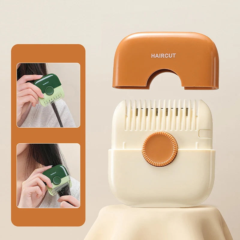 2-in-1 Split Ends Hair Trimmer Comb - Professional Hair Cutting Tool for Women & Girls