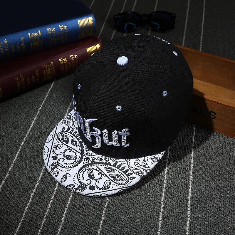 Korean Style Flat Brim Hip-Hop Cap - Unisex Couple Baseball Hat for Streetwear Fashion