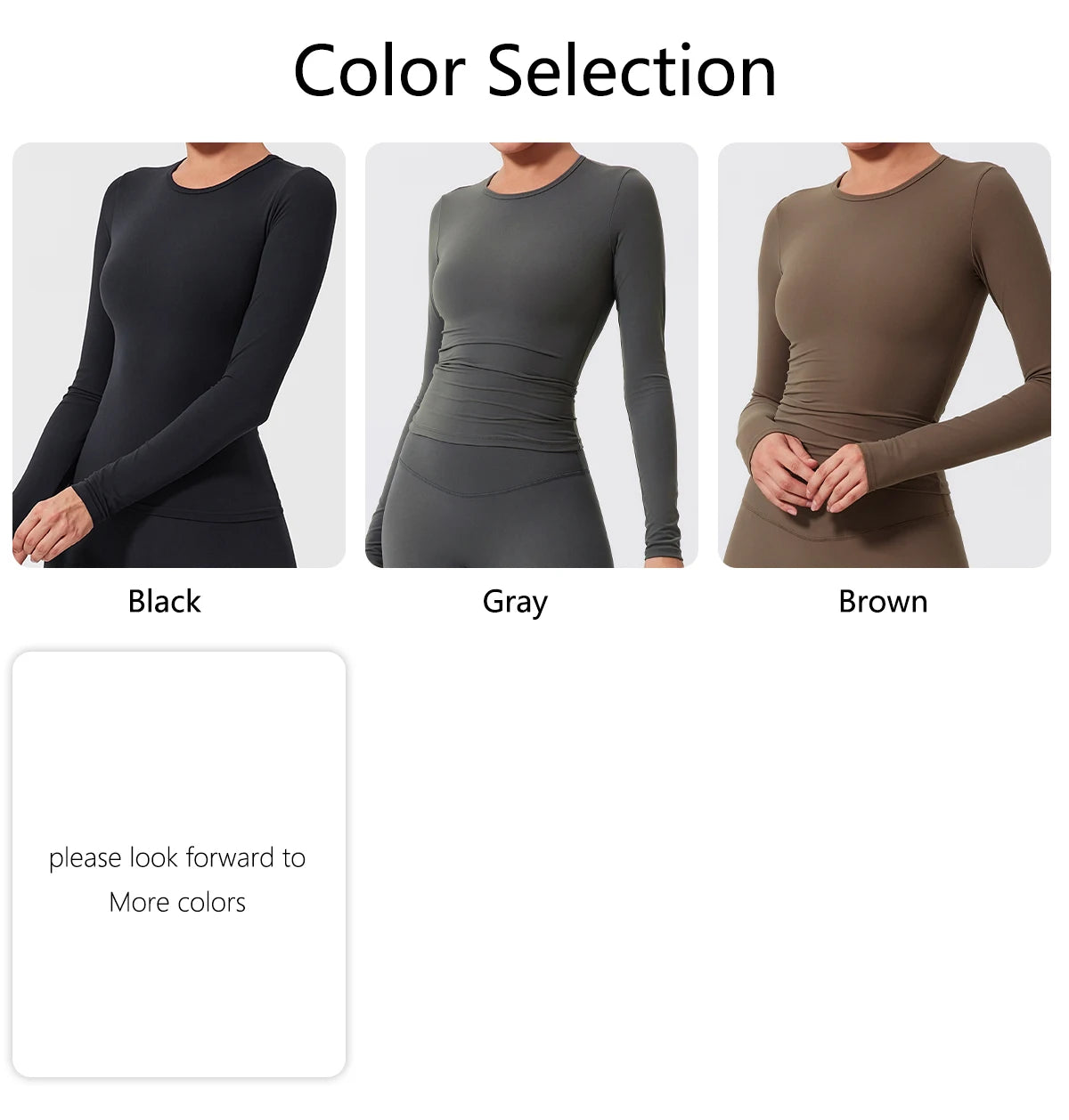 Women's Long Sleeve Athletic Shirt - Quick-Dry Workout Top for Yoga, Gym & Running