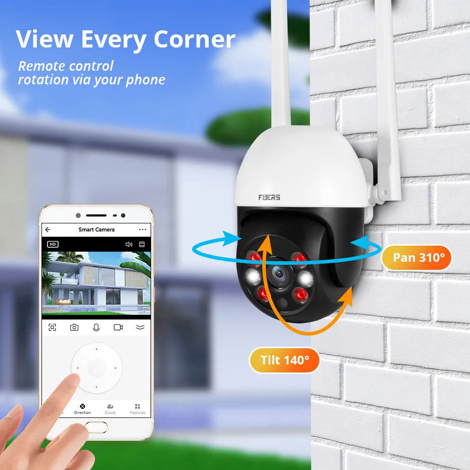 Tuya Smart Outdoor Security Camera – AI Detection