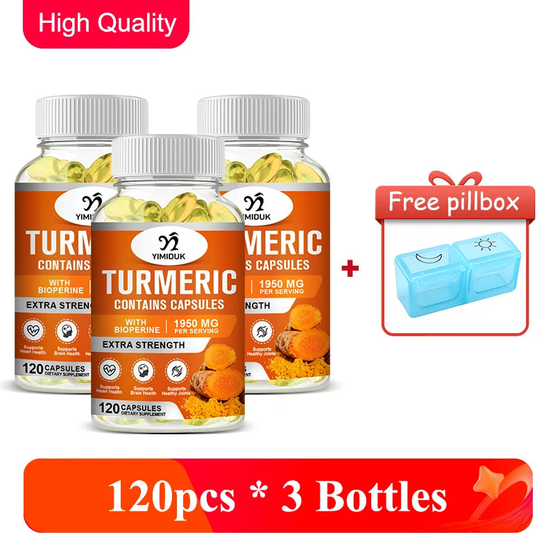 Turmeric Curcumin with Black Pepper - Joint Support, Inflammation & Digestive Health