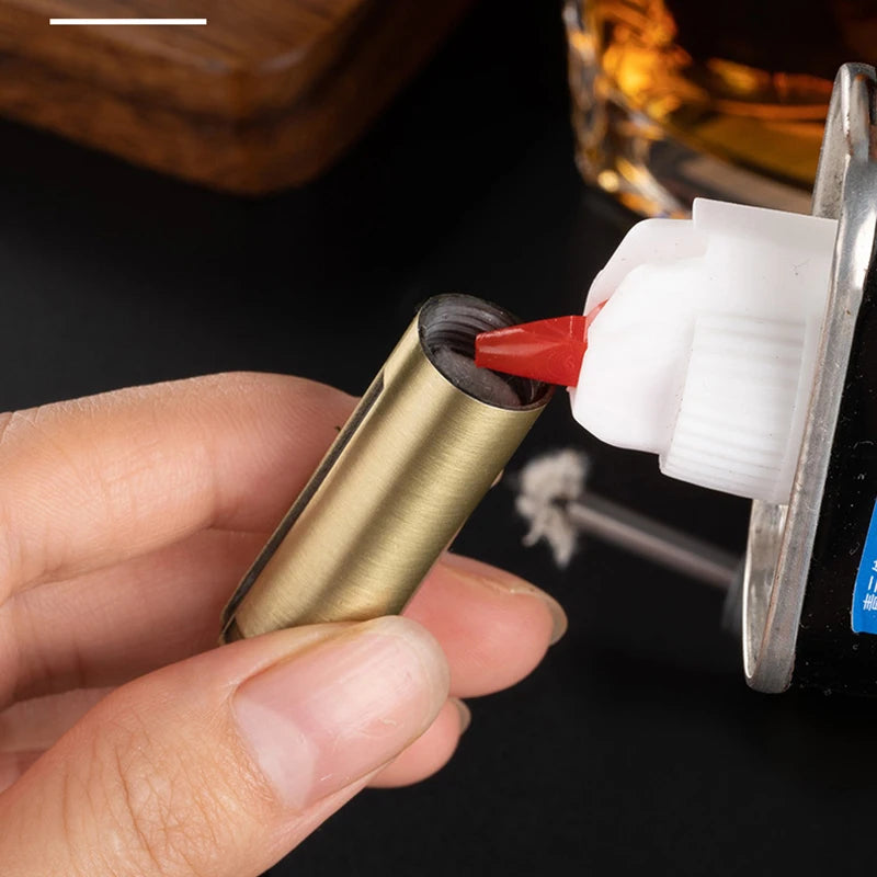 Permanent Match Lighter with Bottle Opener – Refillable Metal Keychain Lighter for Camping & EDC