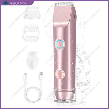 2-in-1 Waterproof Women's Bikini Trimmer & Body Shaver - Wet & Dry Use