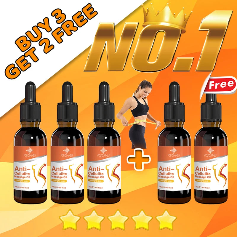 Slimming Essential Oil - Natural Fat Burning Body Massage Oil for Weight Loss