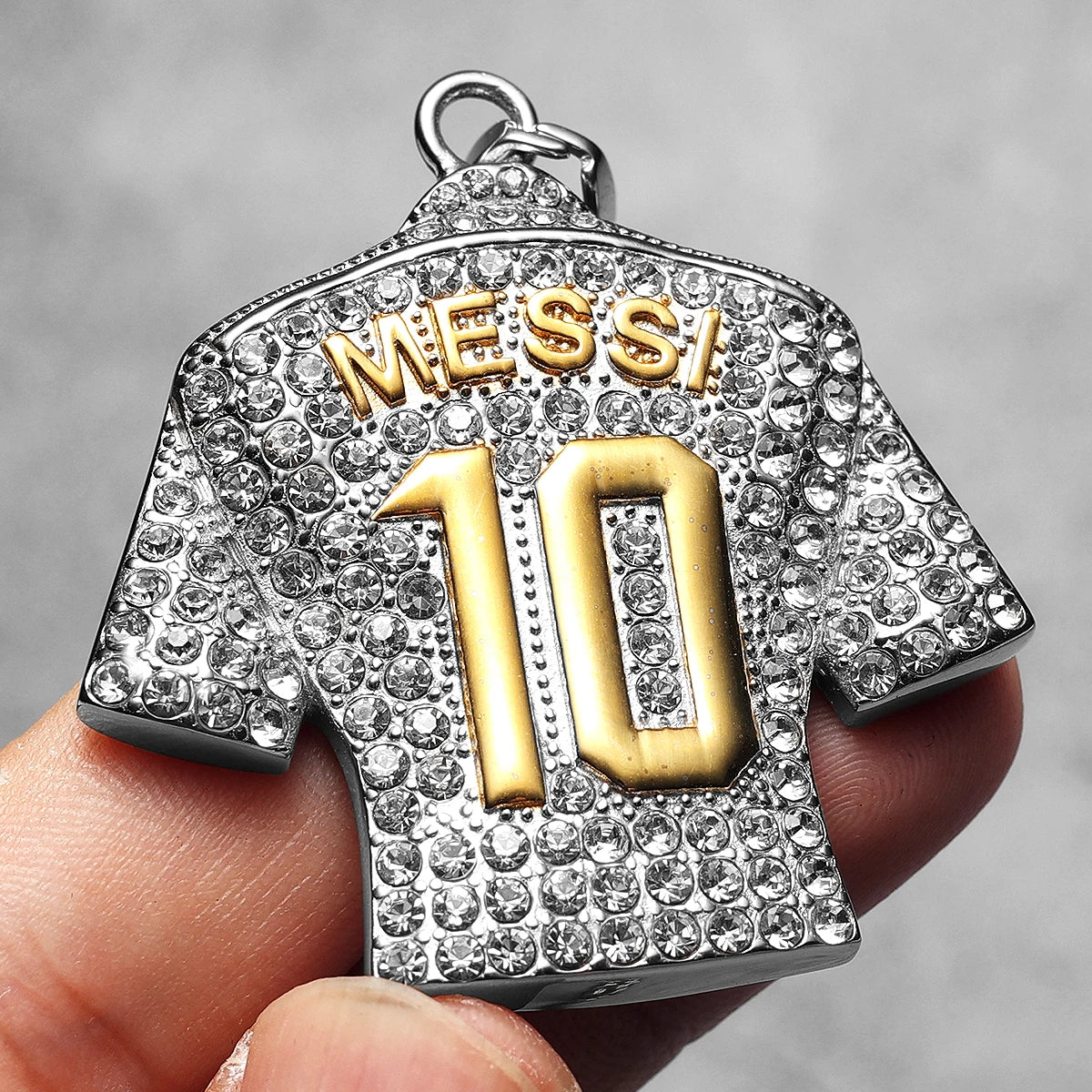 Football Star Pendant Necklace Stainless Steel