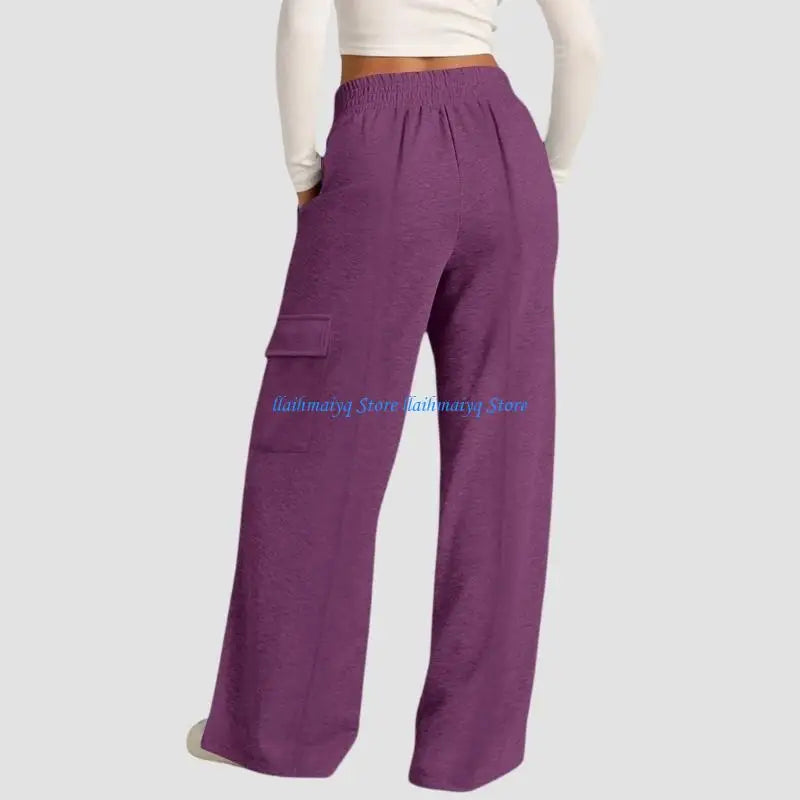 Women's High-Waist Baggy Joggers - Workout & Casual Sweatpants