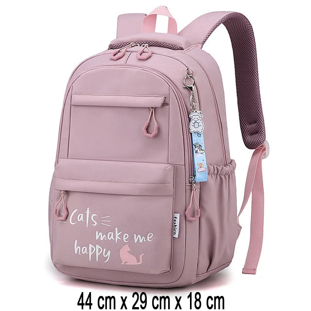 School Backpack for Girls - Kids Teen Women Bookbag for Primary & Secondary Students