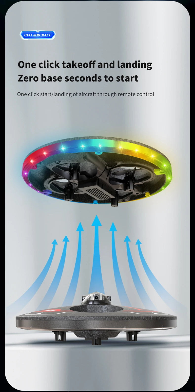 MX85 UFO Mini Drone for Kids - Intelligent Obstacle Avoidance, Safe Foam Design (50g)