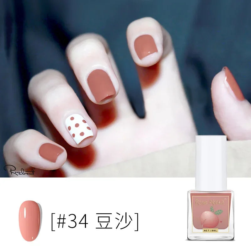 Water-Based Peelable Nail Polish - Fast Drying, Odorless, No UV Lamp Needed
