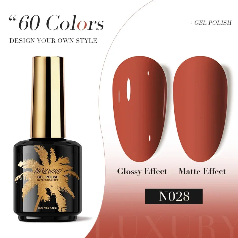 ROSALIND Gel Nail Polish 8ml - Semi-Permanent UV Gel, Solid Color, Salon Quality