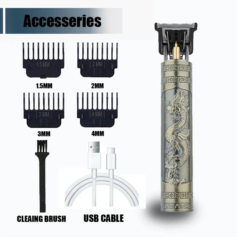 ⚡ 50% OFF Limited Time! T9 Electric Hair Trimmer - Professional USB Rechargeable Clipper for Men