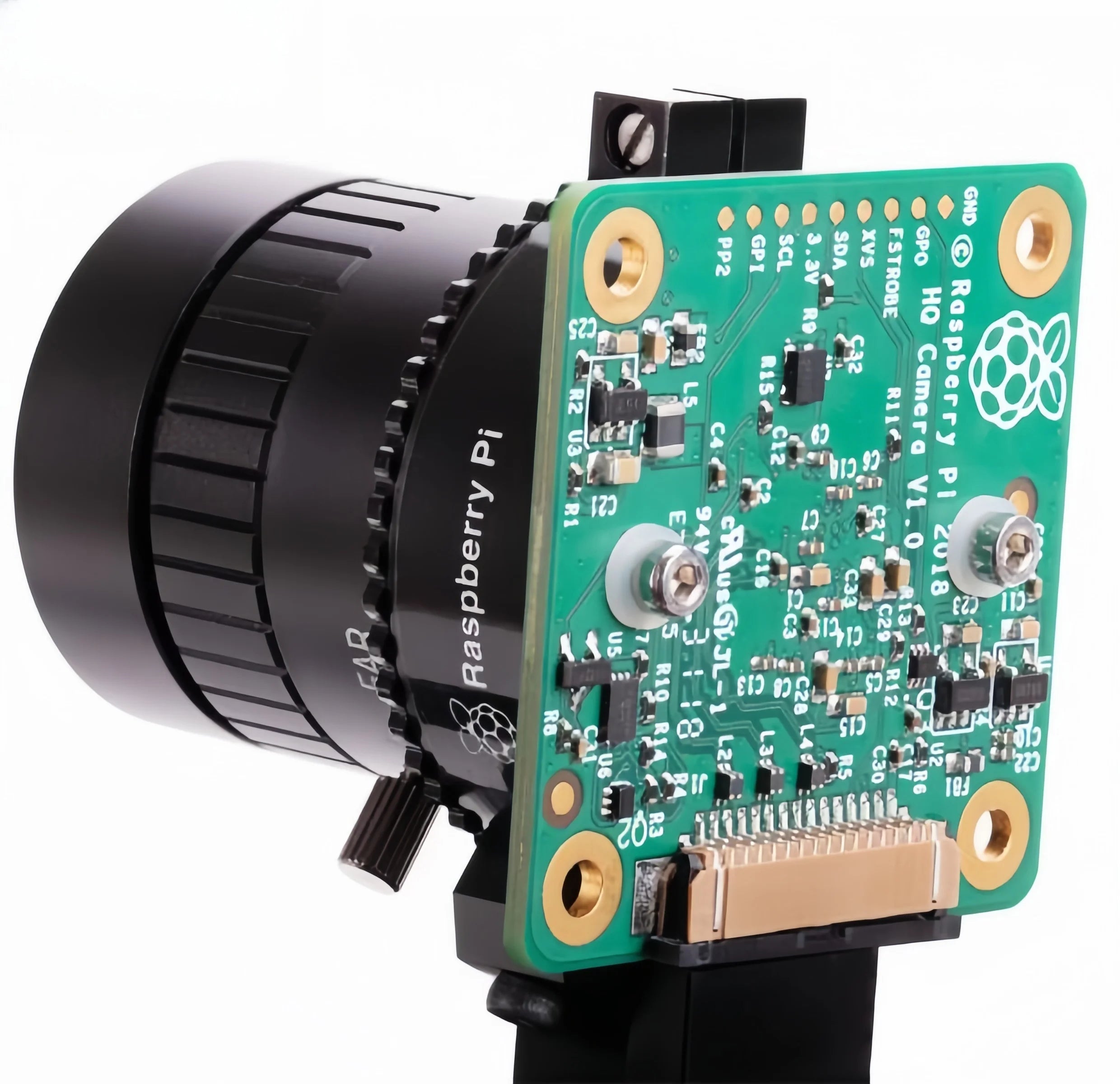 Raspberry Pi HQ Camera with 16mm Telephoto Lens - High Quality Camera Module for Pi Projects