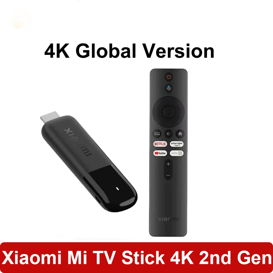 Xiaomi TV Stick 4K 2nd Gen - 6nm Quad-Core Streaming Device with WiFi 6 & Bluetooth 5.2