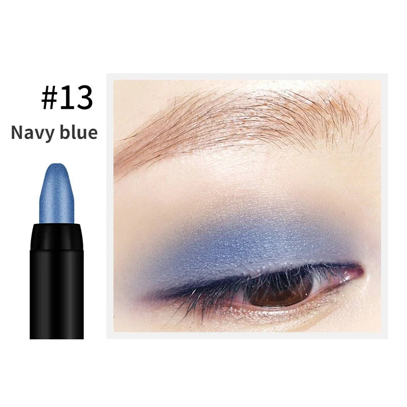 Bling Eye Shadow Pen - 16 Colors Glitter Eyeshadow Stick, Pearlescent Shimmer Pencil