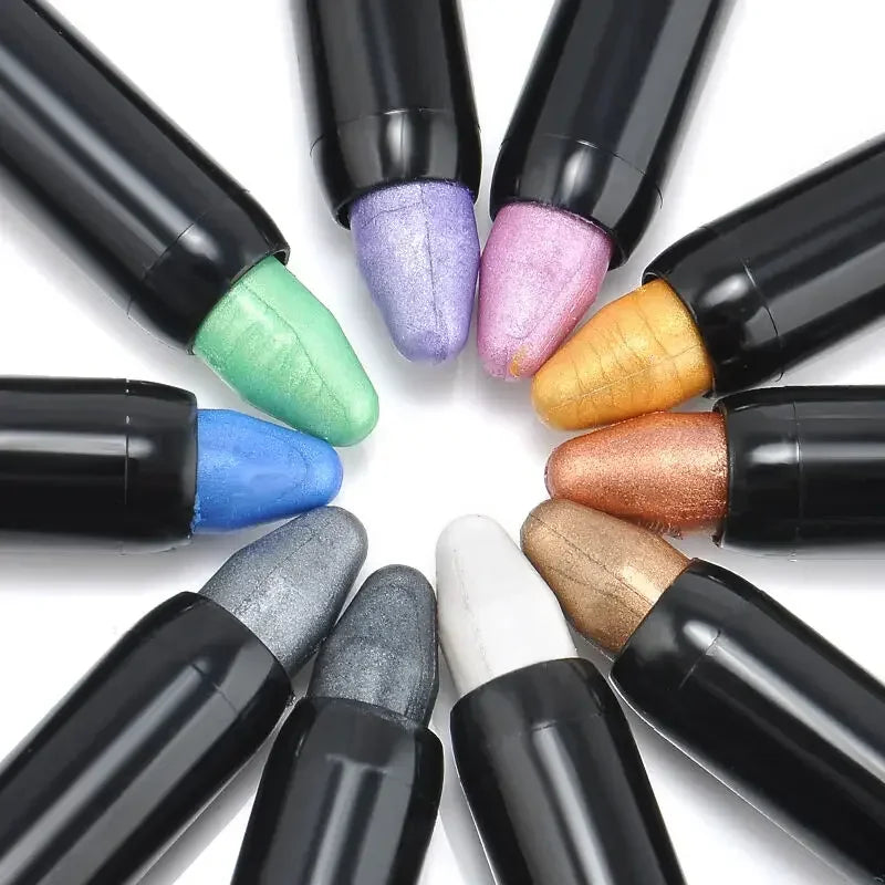 Bling Eye Shadow Pen - 16 Colors Glitter Eyeshadow Stick, Pearlescent Shimmer Pencil