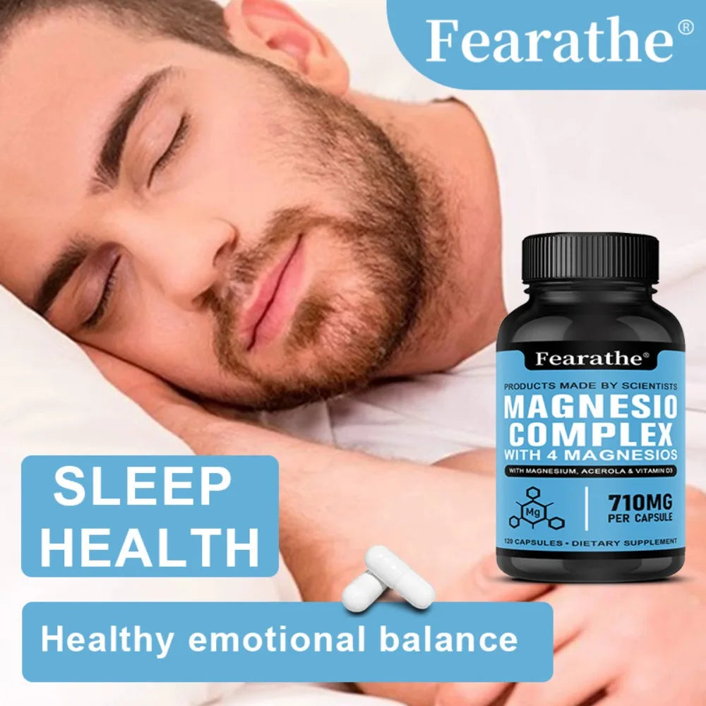 Magnesium 4-in-1 Complex - Sleep, Muscle Recovery & Stress Relief Support