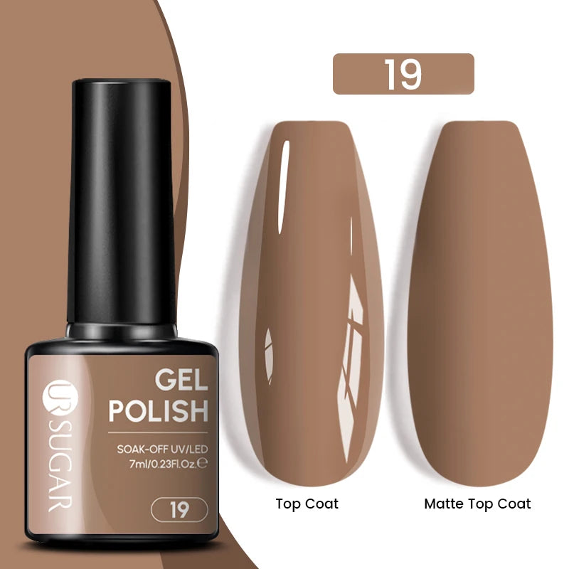 Dark Red Gel Nail Polish – Soak-Off LED/UV Gel Varnish for Salon & Home Use