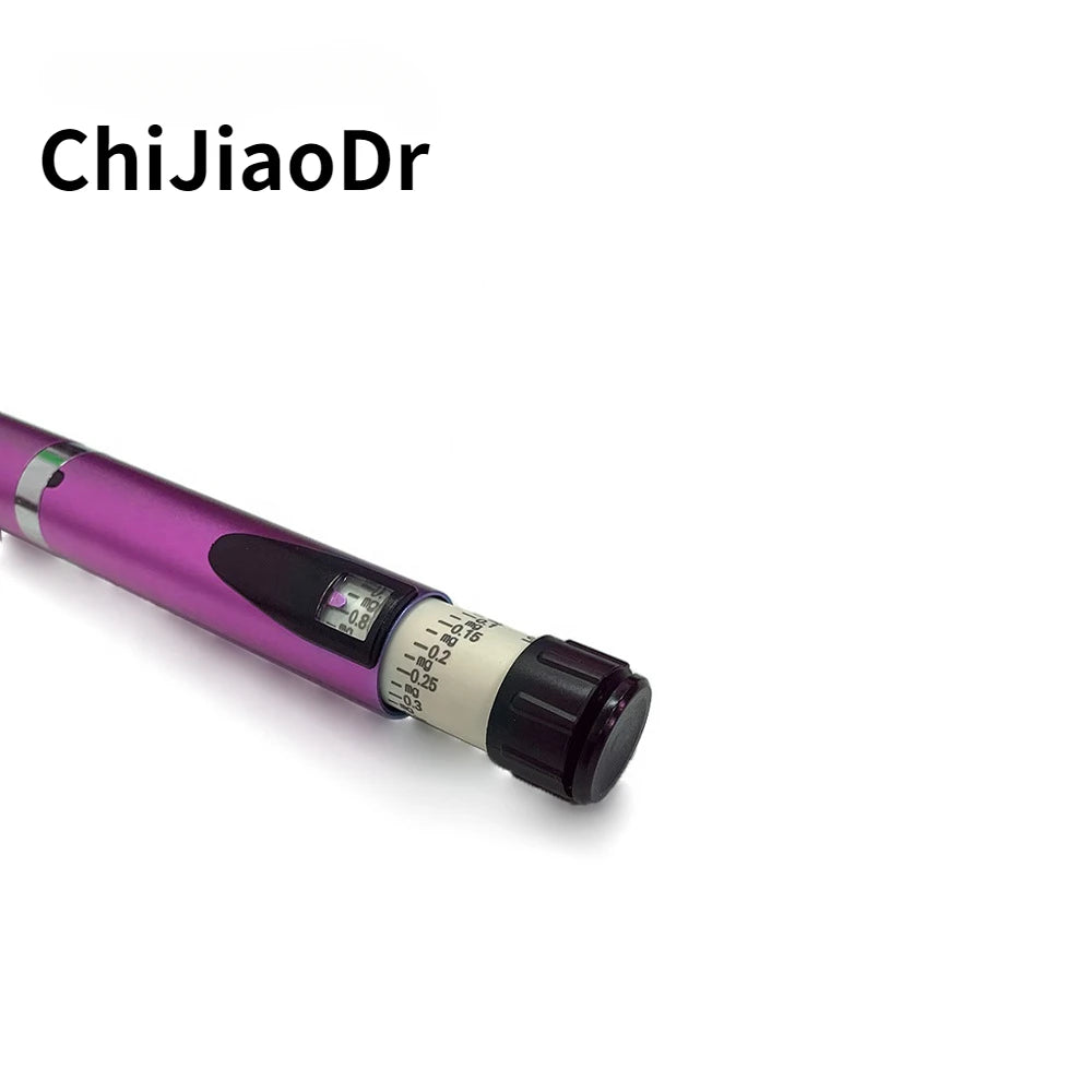 Reusable Metal Injection Pen - 3ML Cartridge Holder for Precise Dosing