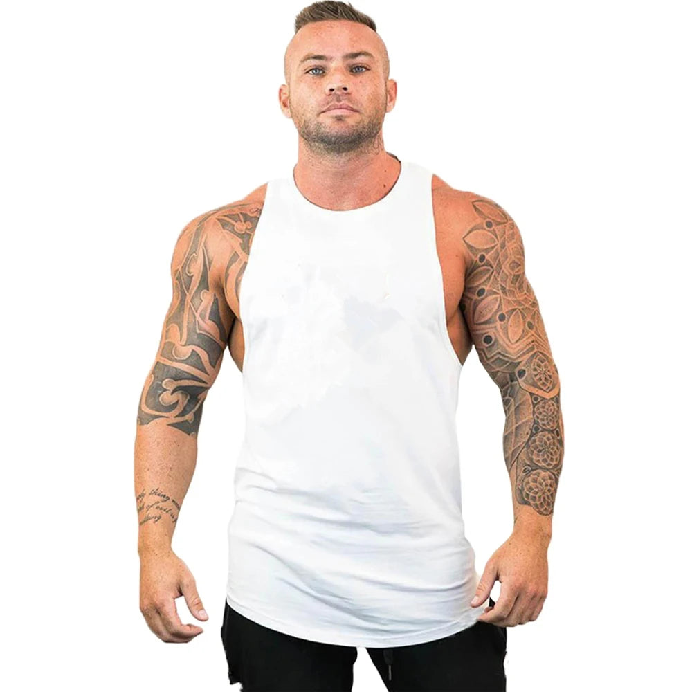Men's Athletic Tank Top - Sleeveless Gym Workout Vest for Fitness & Training