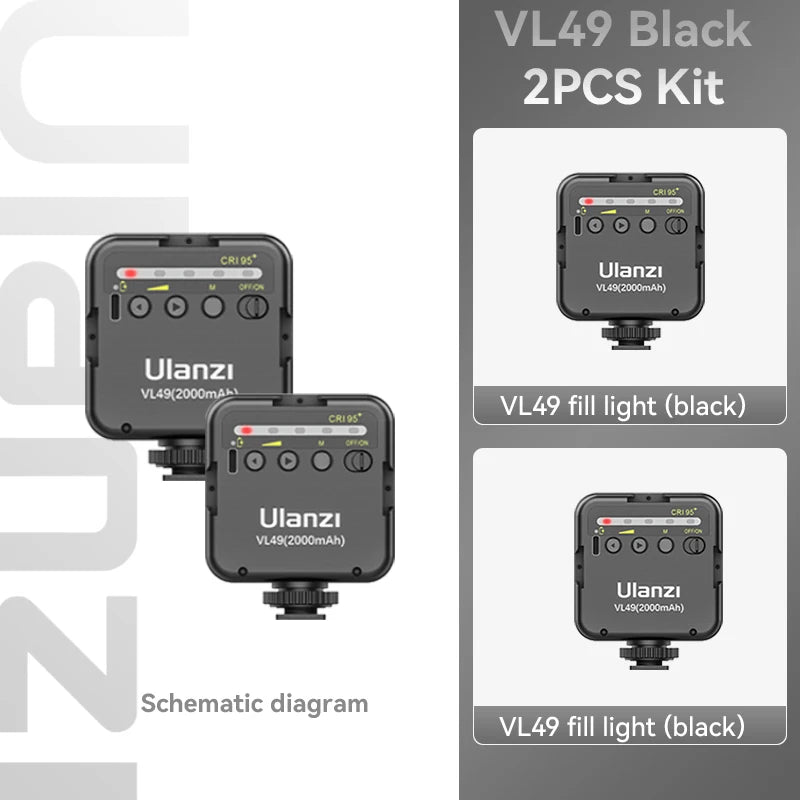 Mini Vlog LED Fill Light – Camera Lighting
