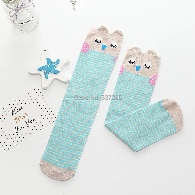 Cute Cartoon Kids Socks Animal Pattern Crew