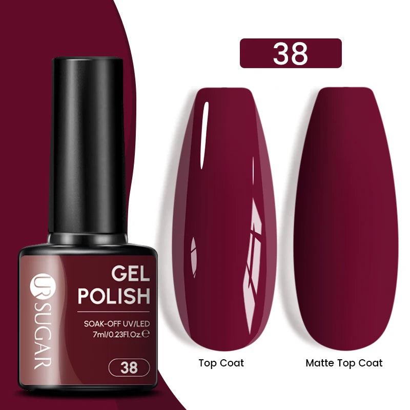 Glitter Gel Nail Polish – Semi-Permanent UV LED Gel with Sparkling Shimmer Finish