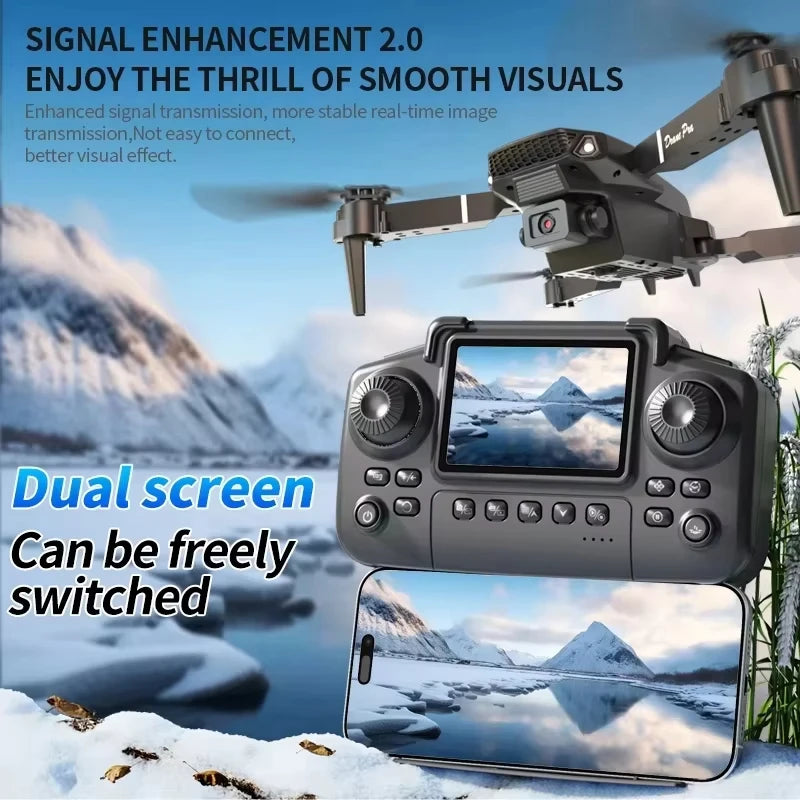 E88 Plus GPS Drone with 8K Dual Camera - 27 Min Flight, Obstacle Avoidance, 1000m Range