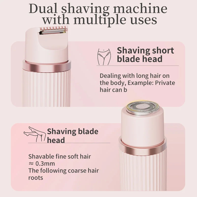 2-in-1 Rechargeable Electric Hair Trimmer & Shaver for Men & Women