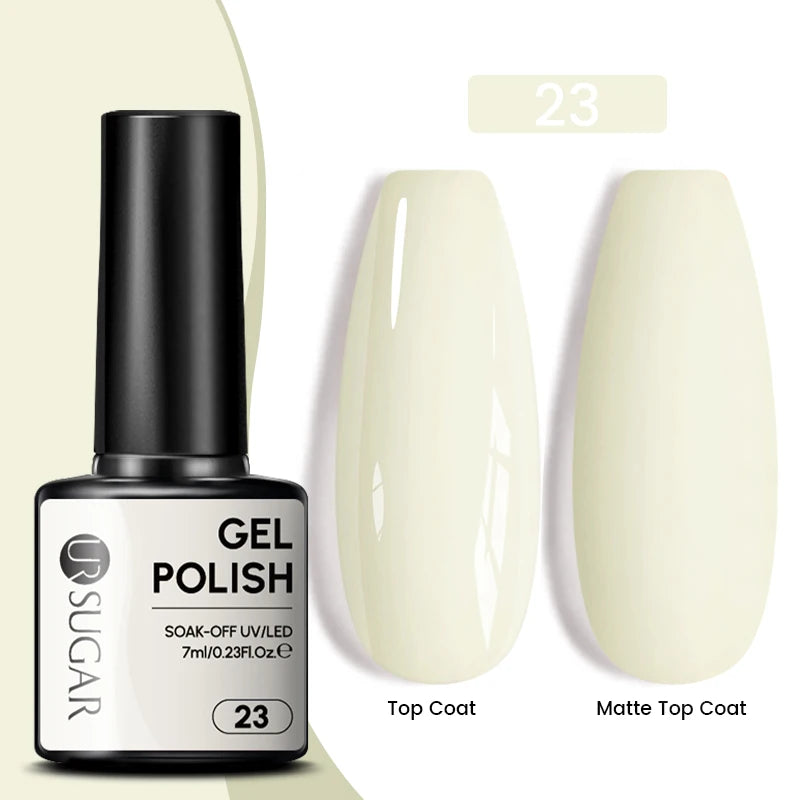 Glitter Gel Nail Polish – Semi-Permanent UV LED Gel with Sparkling Shimmer Finish