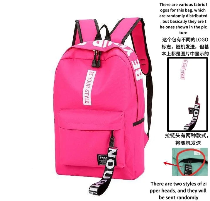 Korean Style Student Backpack - Large Capacity School Bag for Men & Women