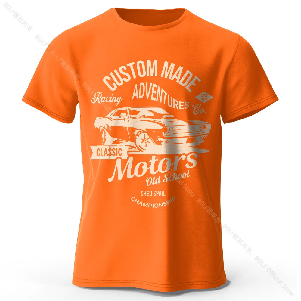 Motors Graphic Cotton T-Shirt Vintage Style Tee
