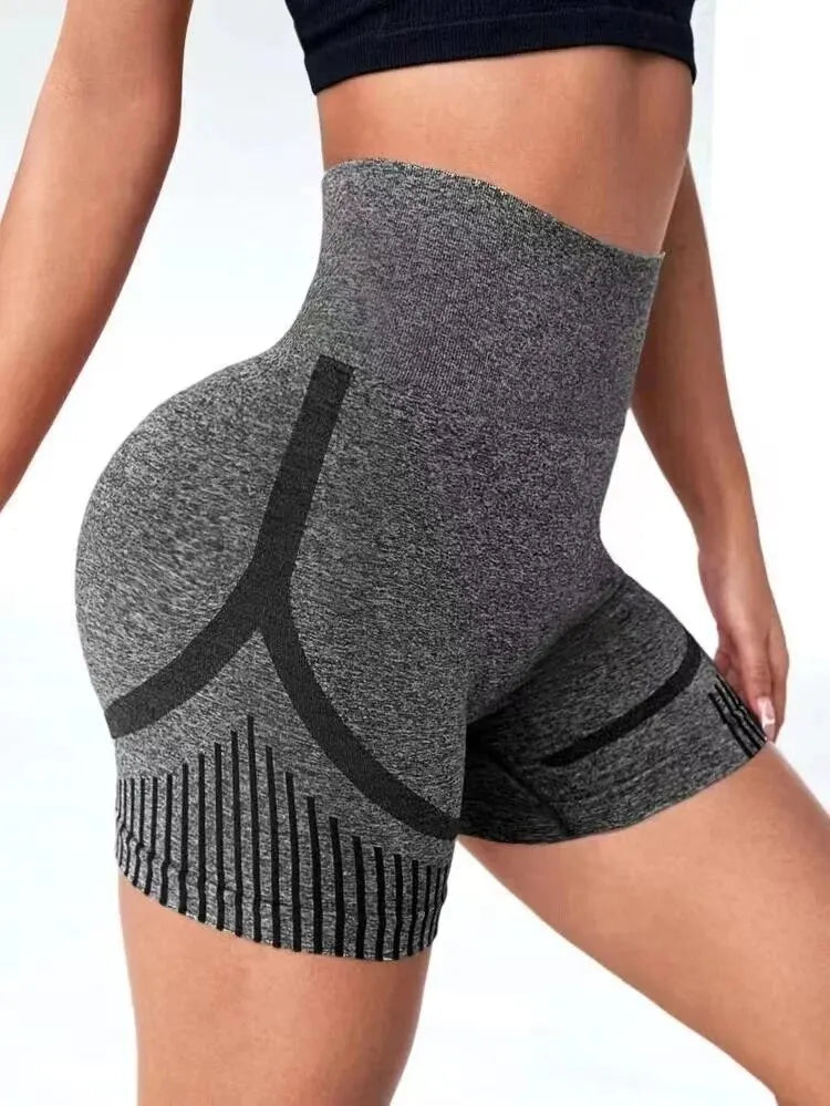Women's Butt-Lift Yoga Shorts - High-Waist Seamless Workout Shorts for Gym & Fitness