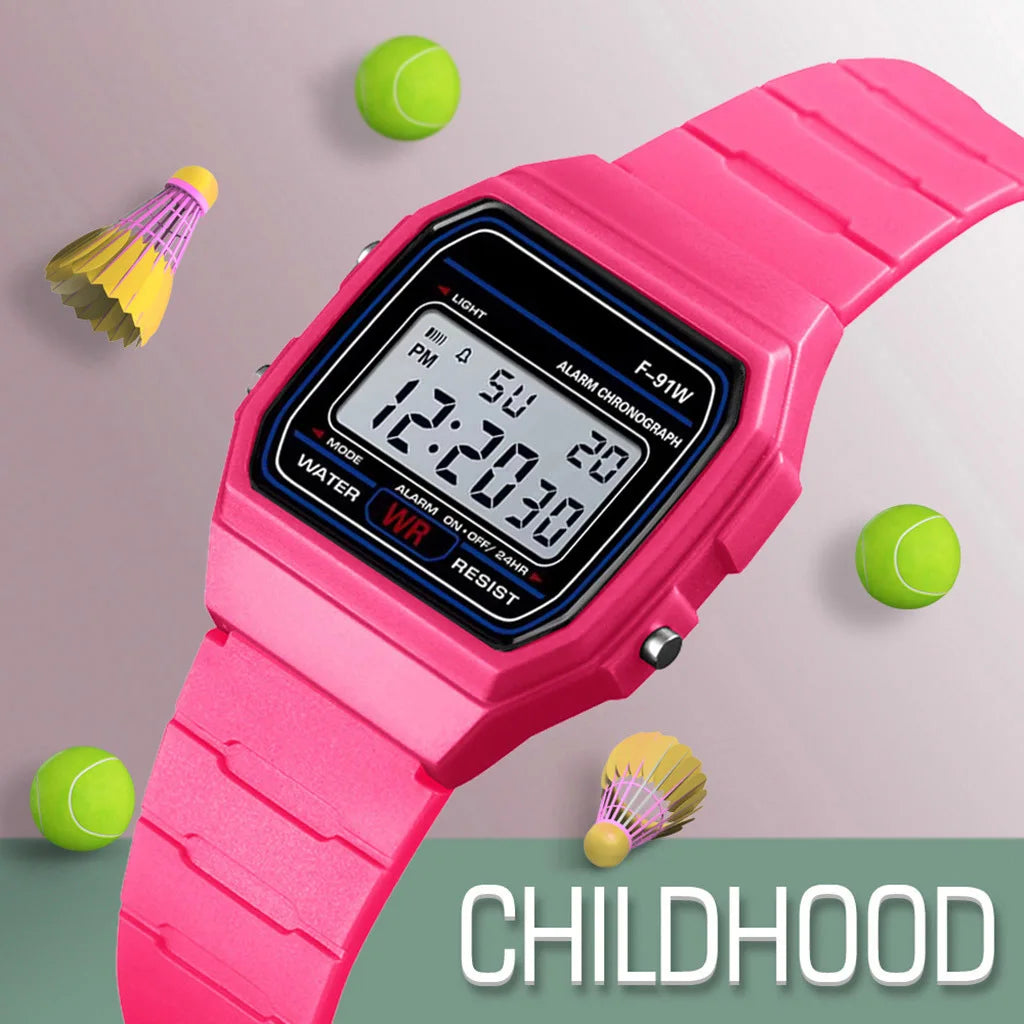 Kids LED Sports Watch - Waterproof Digital Watch with Alarm for Boys & Girls