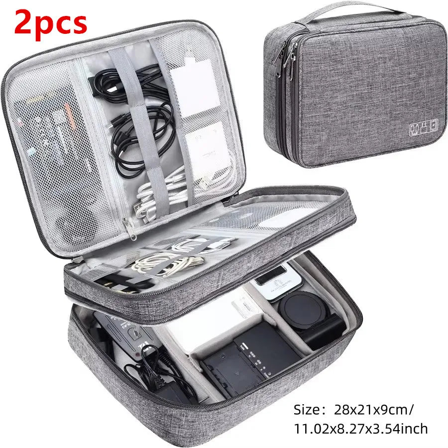 Waterproof Cable Storage Bag – Digital Electronics Organizer