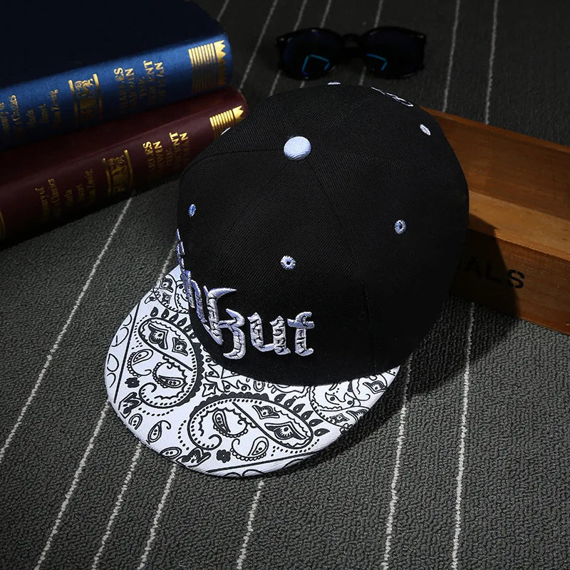 Korean Style Flat Brim Hip-Hop Cap - Unisex Couple Baseball Hat for Streetwear Fashion