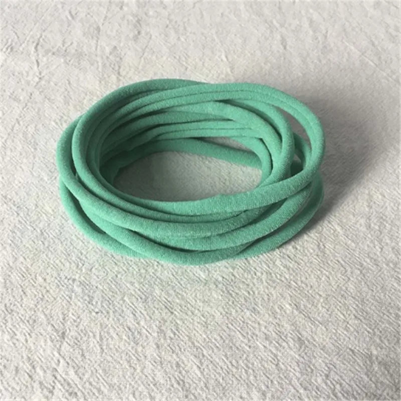 20PCS Baby Girl Soft Nylon Headbands Stretchy Traceless Hair Accessories