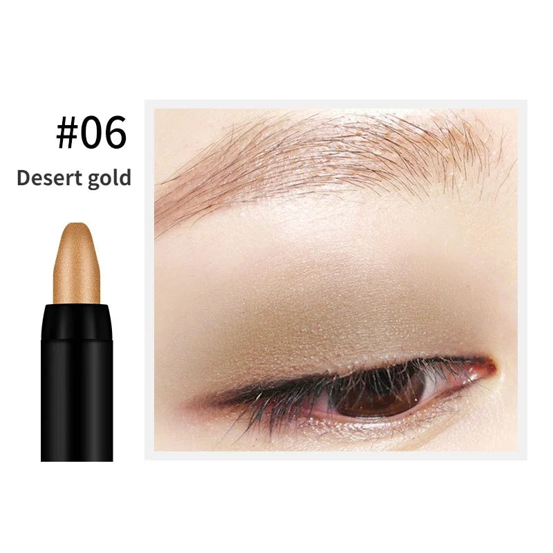 Bling Eye Shadow Pen - 16 Colors Glitter Eyeshadow Stick, Pearlescent Shimmer Pencil
